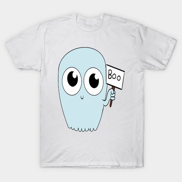 Boo Ghost T-Shirt by TheArtPunk